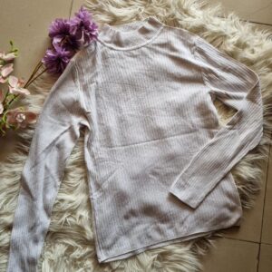 primark white turtleneck wool knit – medium