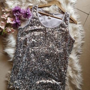 rainbow collection sequin tank top – medium