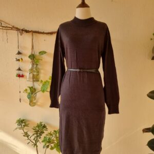 tu women light wool cashmere jumper dress uk 10 black chest 22–23 length 42