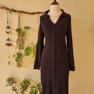 tu ribbed midi dress