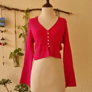 sincerely jules crop top cardigan