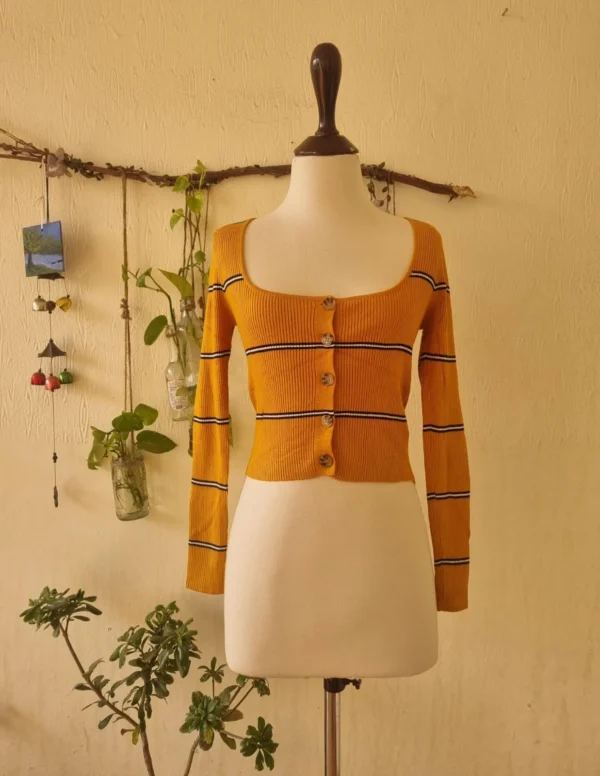 cardigan style crop top