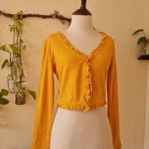 cropped style cardigan