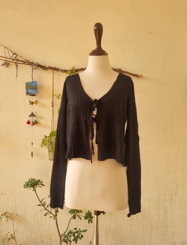 oversized tie top – tagged